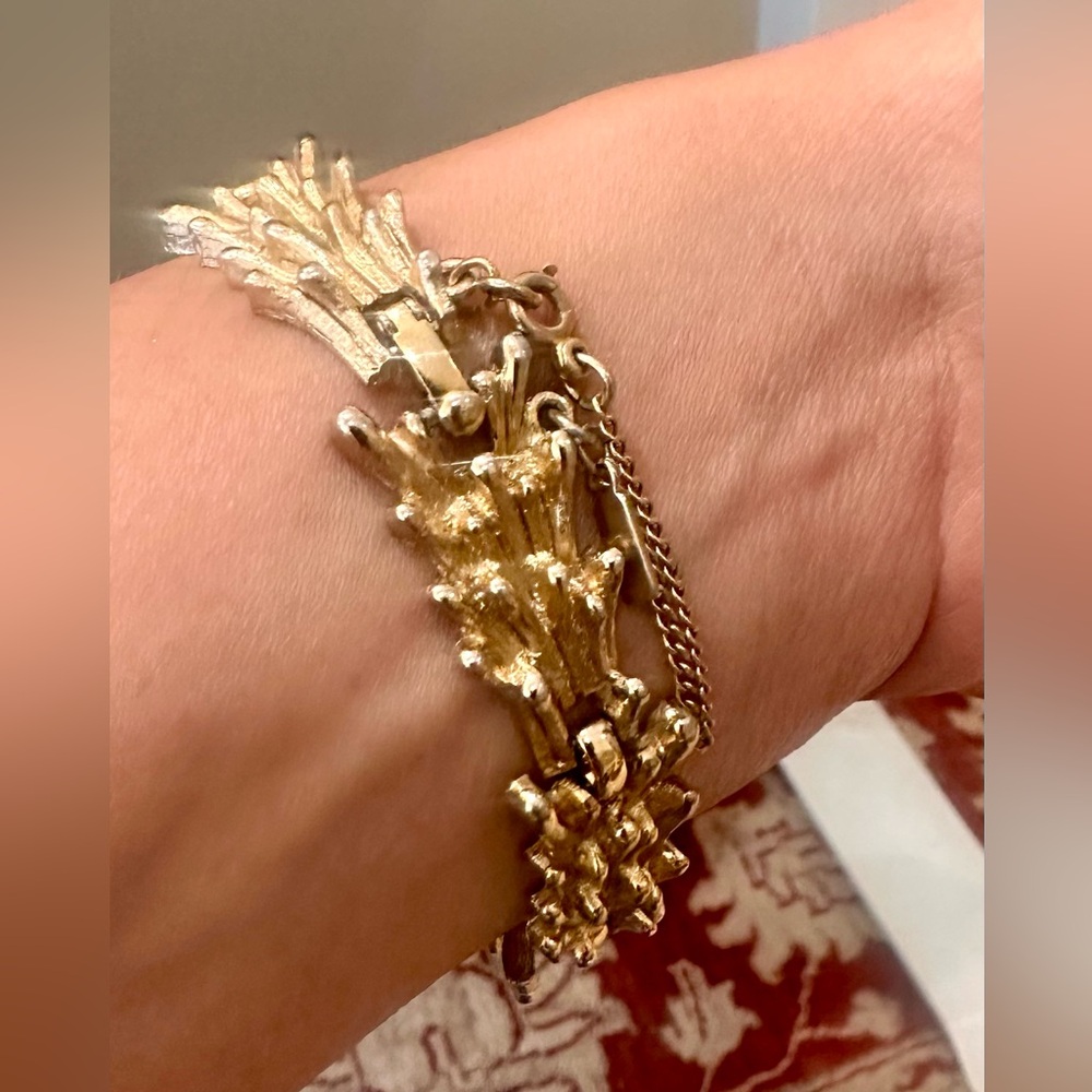 Gold Monet Statement  Link Bracelet - Women's Jewelry